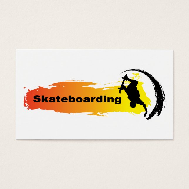 Uniek skateboarden visitekaartje (Voorkant)