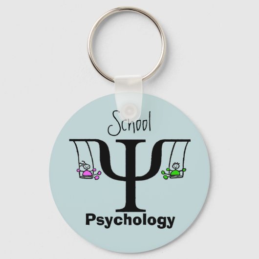 Uniek Sleutelhanger voor schoolpsychologie (Voorkant)