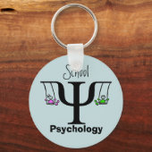 Uniek Sleutelhanger voor schoolpsychologie (Voorkant)