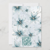 Uniek sneeuwvlok feestelijk winterontwerp kaart (Achterkant)