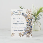 Uniek sneeuwvlok feestelijk winterontwerp kaart (Staand voorkant)