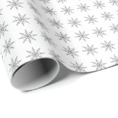 Uniek Snowflake Patroon Cadeaupapier (Rol Hoek)