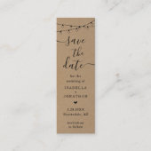 Uniek sparen het Bladwijzer van het Bladwijzer van Mini Visitekaartje (Voorkant)