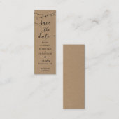 Uniek sparen het Bladwijzer van het Bladwijzer van Mini Visitekaartje (Voorkant / Achterkant)