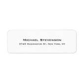 Uniek speciaal leesbaar wit logo etiket (Voorkant)