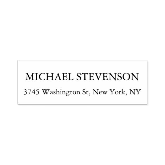 Uniek Speciaal Modern Elegant Retouradreslabel Zelfinktende Stempel (Design)