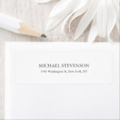 Uniek Speciaal Modern Elegant Return Address Label (Insitu)