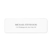 Uniek Speciaal Modern Elegant Return Address Label (Voorkant)