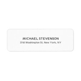 Uniek speciaal persoonlijk retour adres label