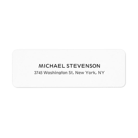 Uniek speciaal persoonlijk retour adres label (Voorkant)