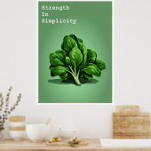 Uniek spinazie poster (Keuken)