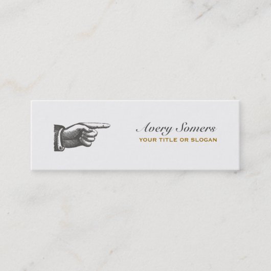 Uniek  Steampunk Style Mini-Visitekaartje Mini Visitekaartje (Voorkant)