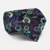 Uniek steampunkpatroon, klokgezichten, cogs, puren stropdas (Opgerold)