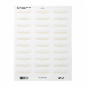 Uniek Stijl Wit & Goud Etiket (Full Sheet)