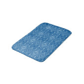 Uniek stijlvol blauw patroon badmat (Gekanteld)
