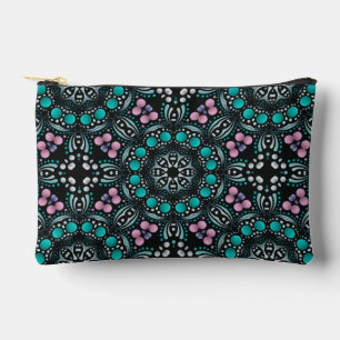 Uniek stijlvol kleurrijk dot art patroon etui