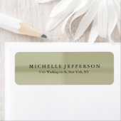 Uniek stijlvol modern elegant retour adres label (Insitu)