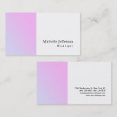 Uniek stijlvol, modern visitekaartje (Voorkant / Achterkant)