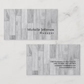 Uniek stijlvol parketontwerp visitekaartje (Voorkant / Achterkant)