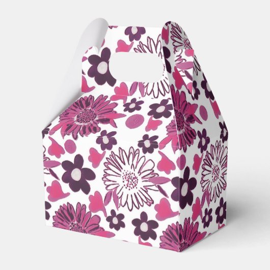 Uniek stijlvol  patroon bedankdoosjes (Achterkant)