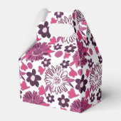 Uniek stijlvol  patroon bedankdoosjes (Voorkant Zijde)