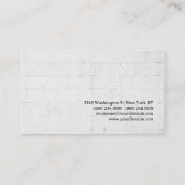 Uniek stijlvol wandontwerp visitekaartje (Achterkant)