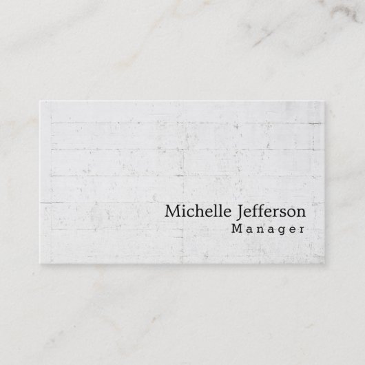 Uniek stijlvol wandontwerp visitekaartje (Voorkant)