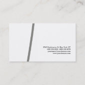 Uniek stijlvol, wit, modern, eenvoudig visitekaartje (Achterkant)