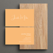 Uniek strak handgeschreven script plakken Sinaasap Visitekaartje