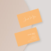 Uniek strak handgeschreven script plakken Sinaasap Visitekaartje