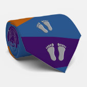 Uniek Stropdas voor podiatrist Feet Design voor ma (Opgerold)
