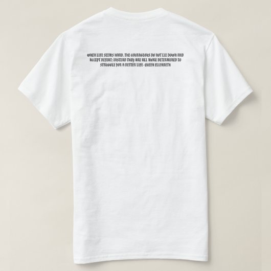 uniek t-shirt (Design achterkant)