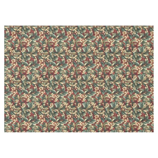 Uniek tafelkleed in gedempte kersttinten (Voorkant (Horizontaal))