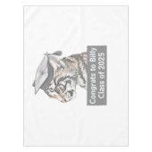 Uniek Tiger Afstuderen thema tafelkleed (Voorkant)