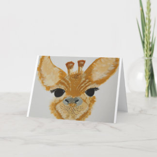Uniek Trendy Modern Oog die de Giraffe van het Feestdagen Kaart