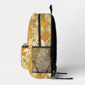 Uniek Tropisch Blad Geel Modern Gepersonaliseerd Bedrukte Rugzak (Rechts)