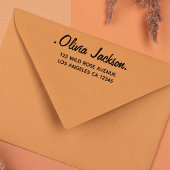 Uniek Typografie Script Bedrijf Retouradres Zelfinktende Stempel