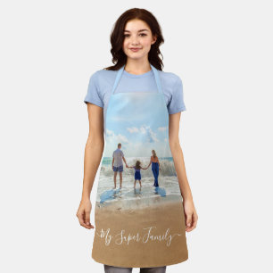 Uniek uw eigen ontwerpfototekst Mijn superfamilie Schort