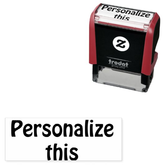 Uniek van een soort gepersonaliseerd  zelfinktende stempel (In situ)