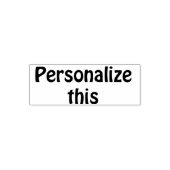 Uniek van een soort gepersonaliseerd  zelfinktende stempel (Design)