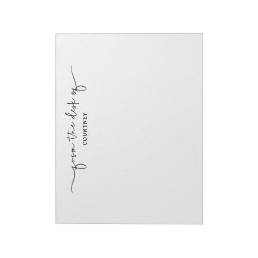 Uniek van zwart-witwasprogramma notitieblok (Linkerzijde)