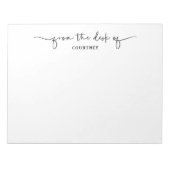 Uniek van zwart-witwasprogramma notitieblok (Voorkant)