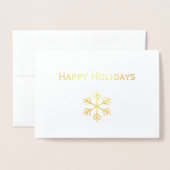 Uniek vastgoed folie kerst logo kaarten (Voorkant met envelop)
