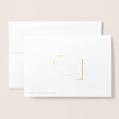 Uniek vastgoed folie kerst logo kaarten (Met envelop)