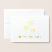 Uniek vastgoed folie kerst logo kaarten (Voorkant met envelop)