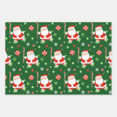 Uniek veld hockey vakantie cadeau inpakpapier vel (Voorkant)