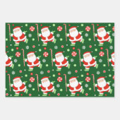 Uniek veld hockey vakantie cadeau inpakpapier vel (Voorkant)