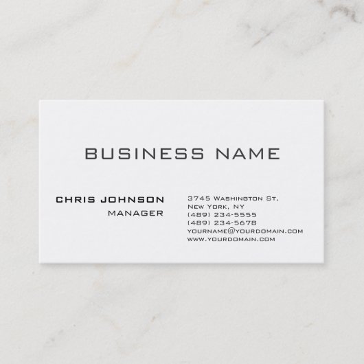 Uniek, verbluffend professioneel design visitekaar visitekaartje (Voorkant)