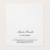 Uniek, verbluffend professioneel design visitekaar visitekaartje (Buitenkant ongevouwen)