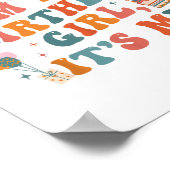 Uniek verjaardagsfeestje zijn me hi in de verjaard poster (Hoek)